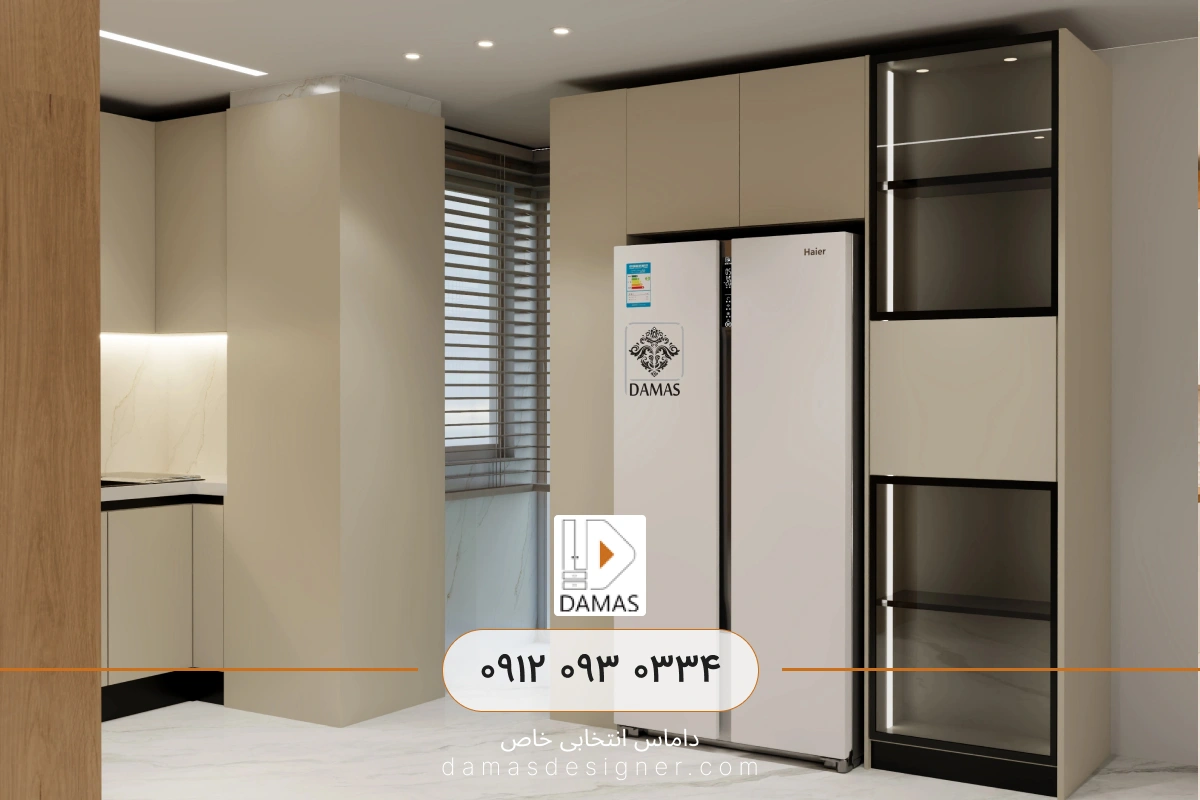 کابینت مدرن با رنگ گریژ کرج